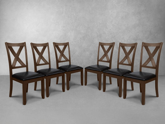 Theodore Dining Chair (Set of 6) - Brown - Abbyson - Dining Room
