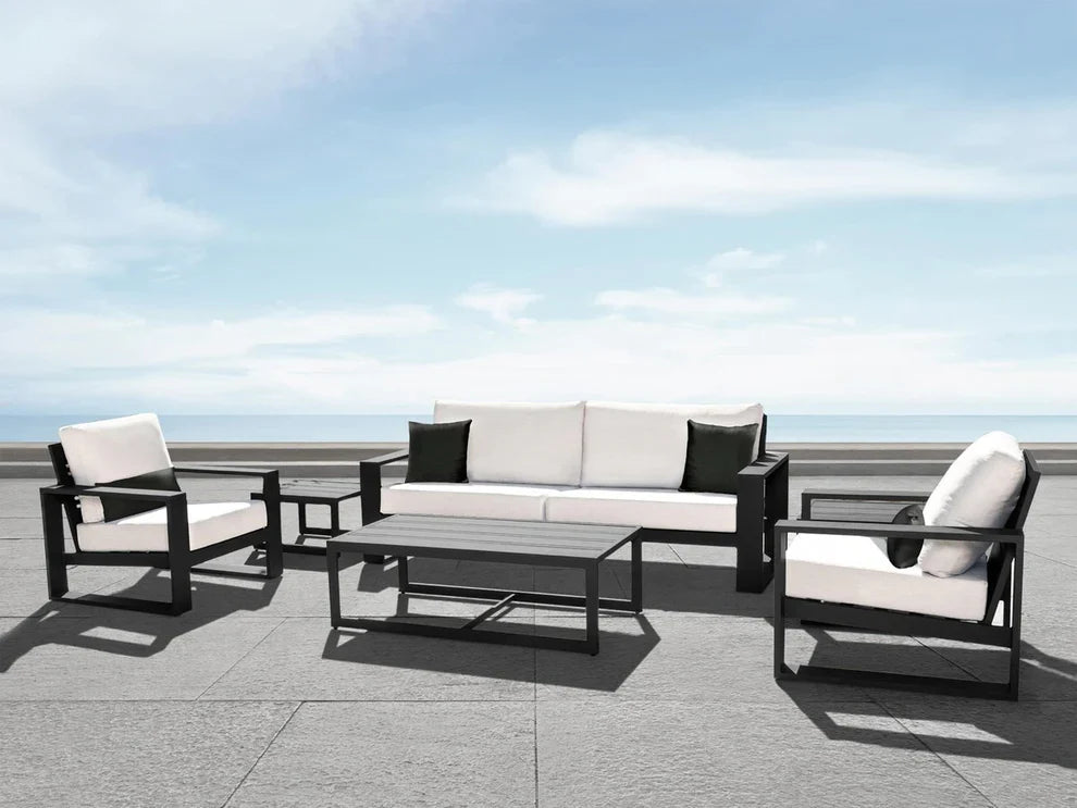 Torren 3-pc Nesting Table Set - White - Abbyson - Outdoor