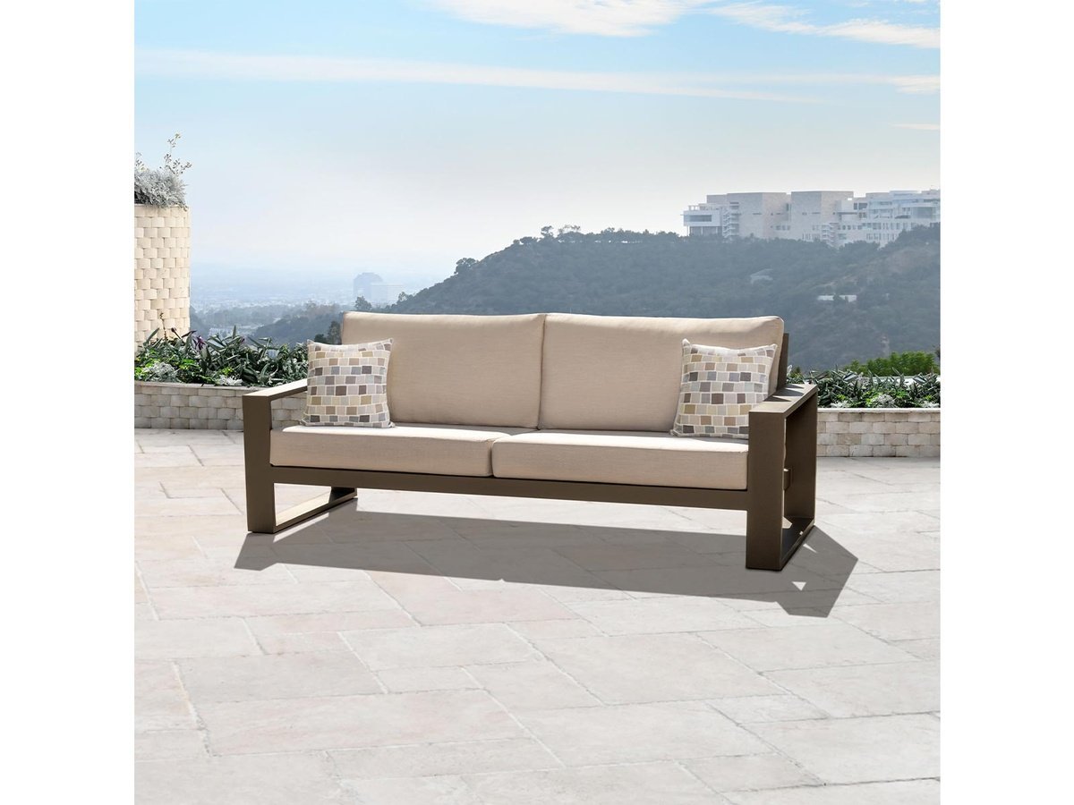 Torren 6-pc Seating Set - Beige - Abbyson - Outdoor