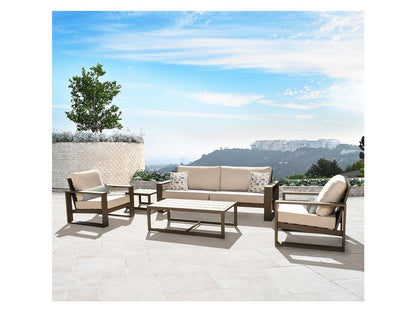 Torren 6-pc Seating Set - Beige - Abbyson - Outdoor
