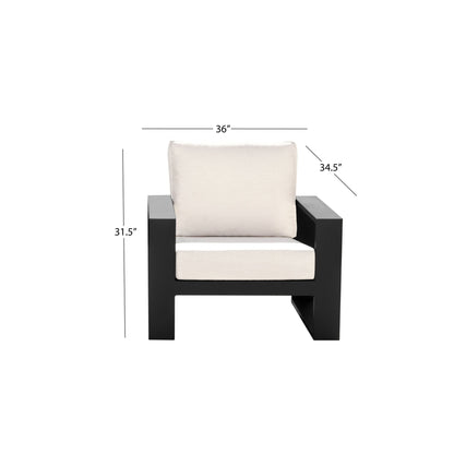 Torren Armchair (2-pack) - White - Abbyson - Outdoor