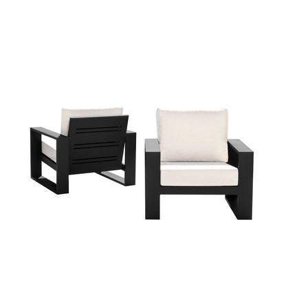 Torren Armchair (2-pack) - White - Abbyson - Outdoor