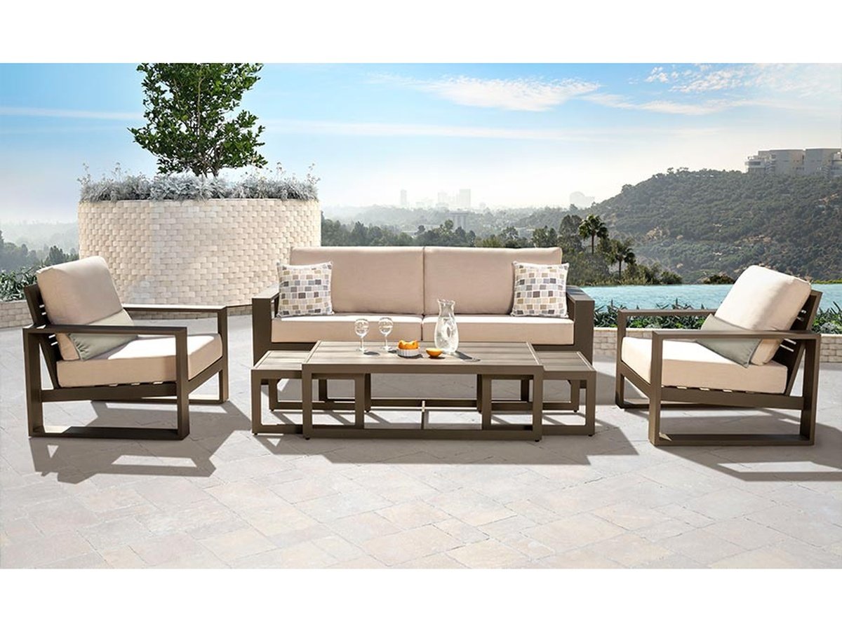 Torren Outdoor Sofa - Beige - Abbyson - Outdoor
