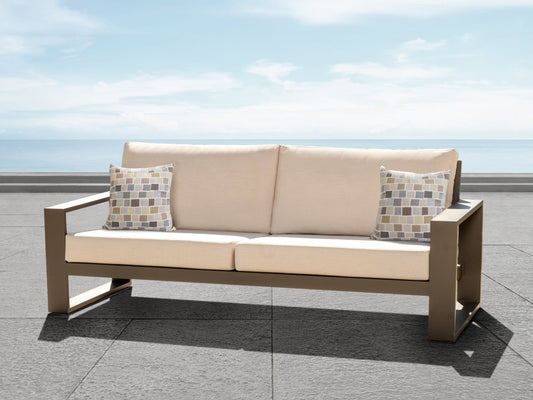 Torren Outdoor Sofa - Beige - Abbyson - Outdoor