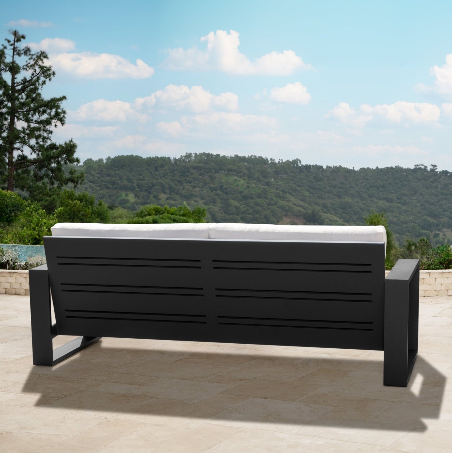 Torren Outdoor Sofa - White - Abbyson - Outdoor