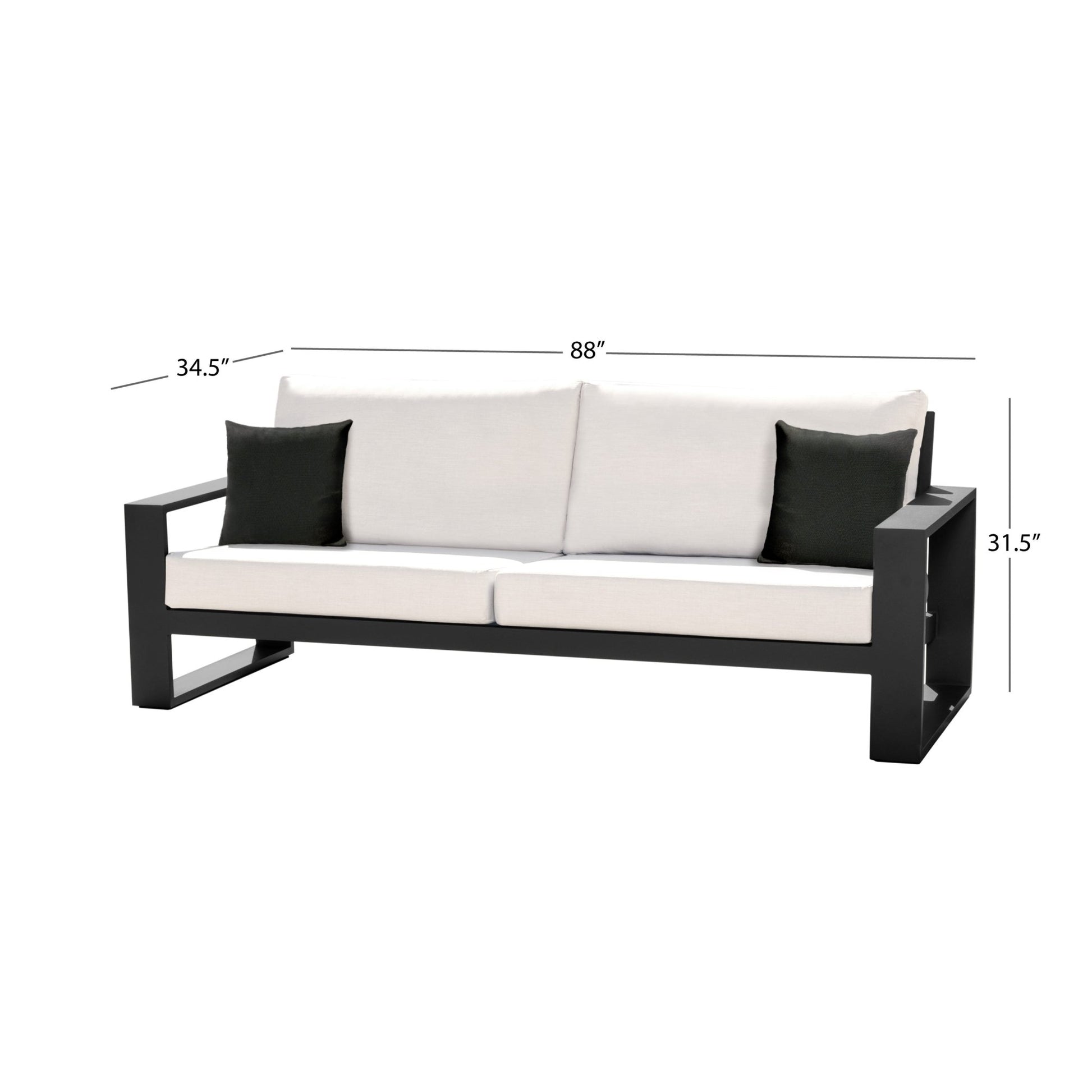 Torren Outdoor Sofa - White - Abbyson - Outdoor
