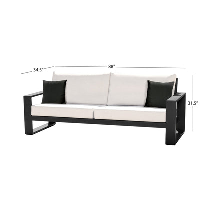 Torren Outdoor Sofa - White - Abbyson - Outdoor