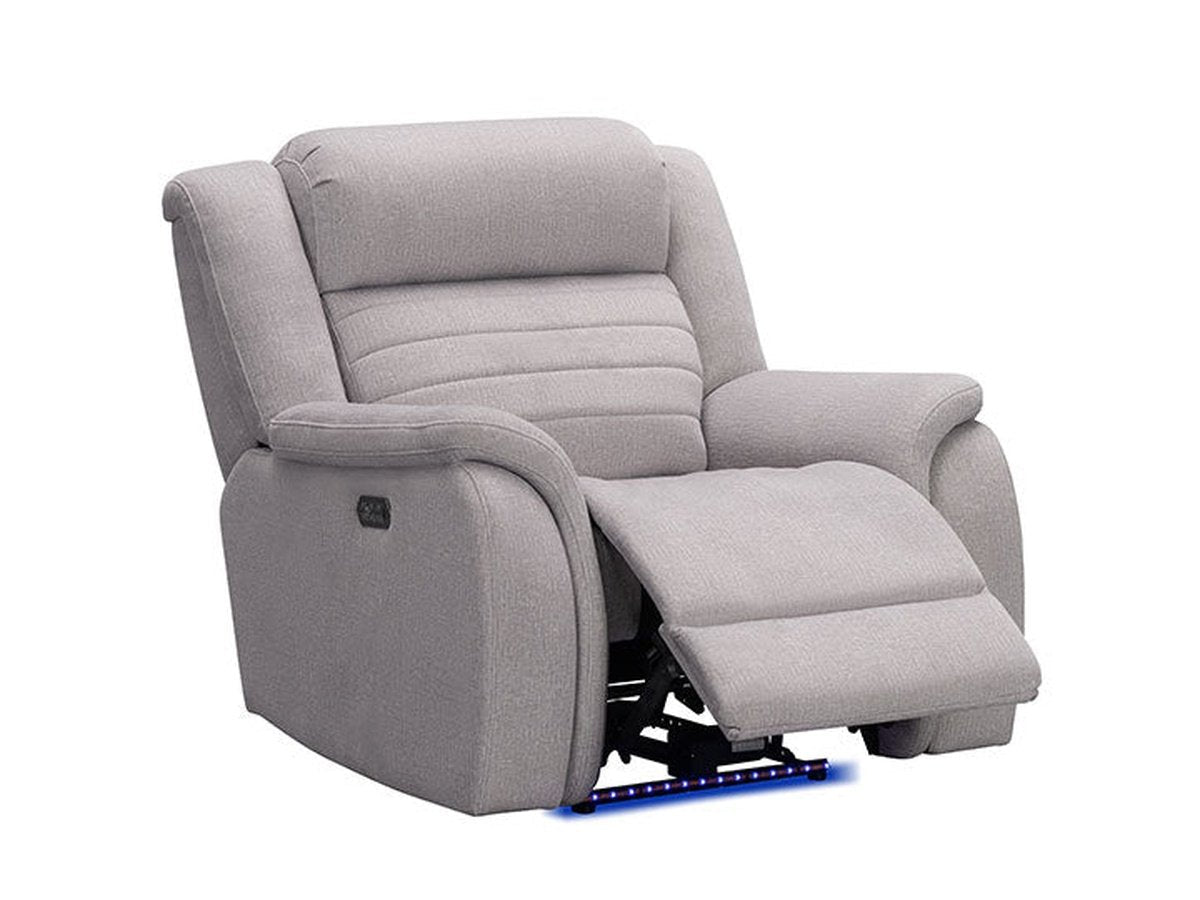 Tristan Power Reclining Chair with Heat and Massage - Abbyson - Living Room