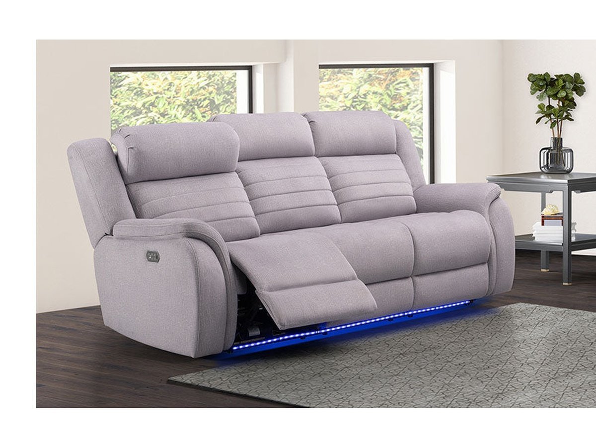 Tristan Power Reclining Sofa with Heat and Massage - Abbyson - Living Room