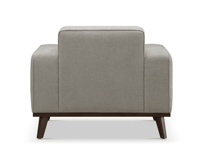 Vicenza Mid-Century Upholstered Chair - Gray - Abbyson - Living Room