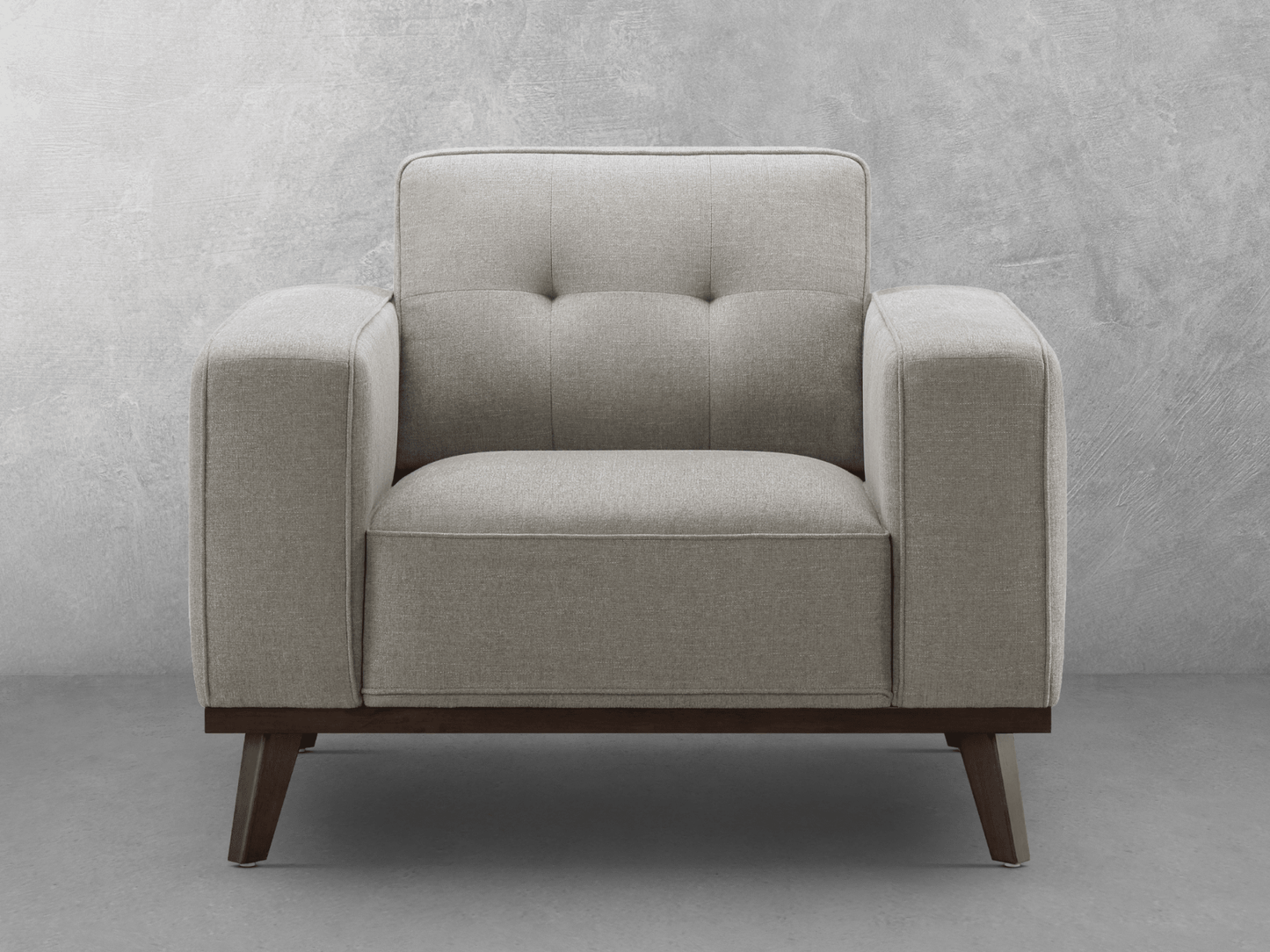 Vicenza Mid-Century Upholstered Chair - Gray - Abbyson - Living Room