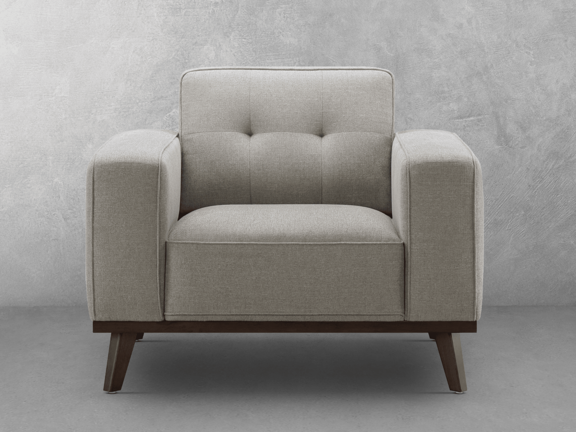 Vicenza Mid-Century Upholstered Chair - Gray - Abbyson - Living Room