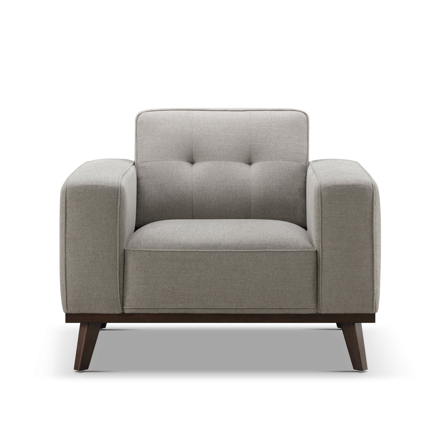 Vicenza Mid-Century Upholstered Chair - Gray - Abbyson - Living Room