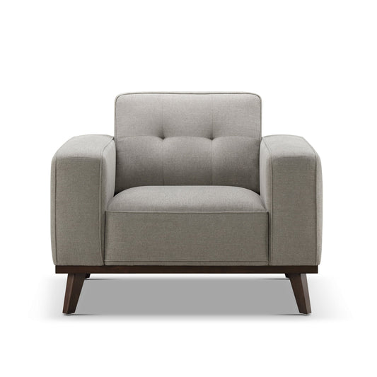 Vicenza Mid-Century Upholstered Chair - Gray - Abbyson - Living Room