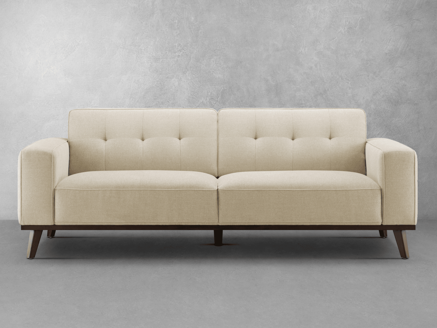 Vicenza Mid-Century Upholstered Sofa - Beige - Abbyson - Living Room