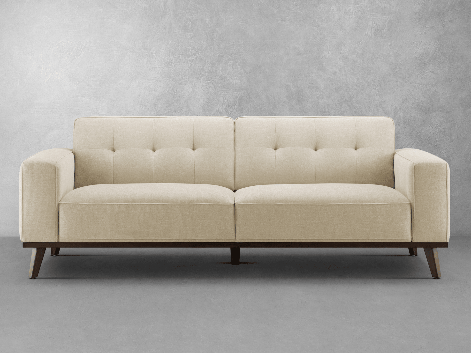 Vicenza Mid-Century Upholstered Sofa - Beige - Abbyson - Living Room