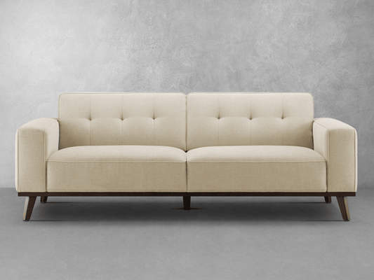Vicenza Mid-Century Upholstered Sofa - Beige - Abbyson - Living Room