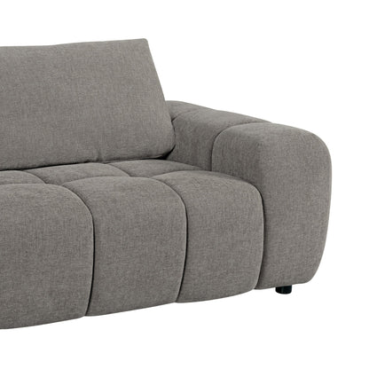 Winston 2PC Fabric Sectional, Gray - Abbyson - Living Room