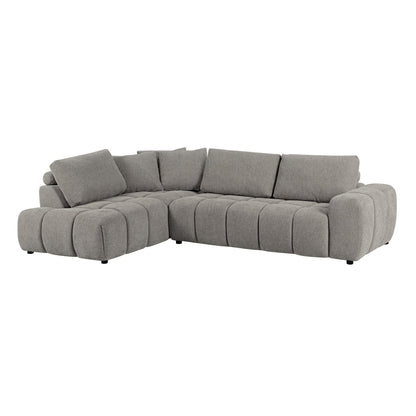 Winston 2PC Fabric Sectional, Gray - Abbyson - Living Room