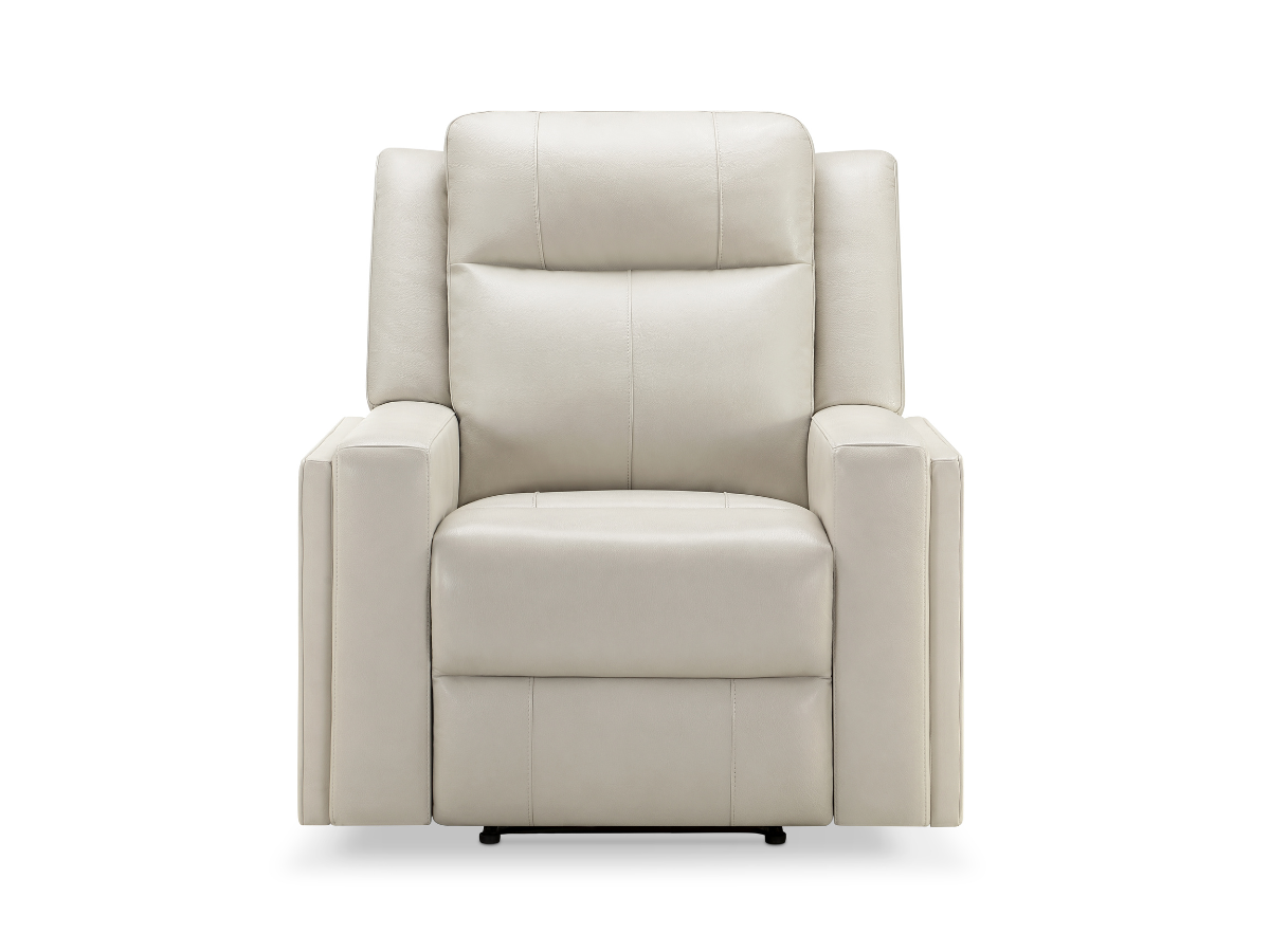 Rhodes Top-Grain Leather Manual Recliner