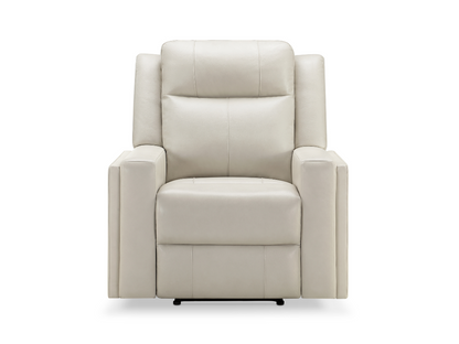 Rhodes Top-Grain Leather Manual Recliner