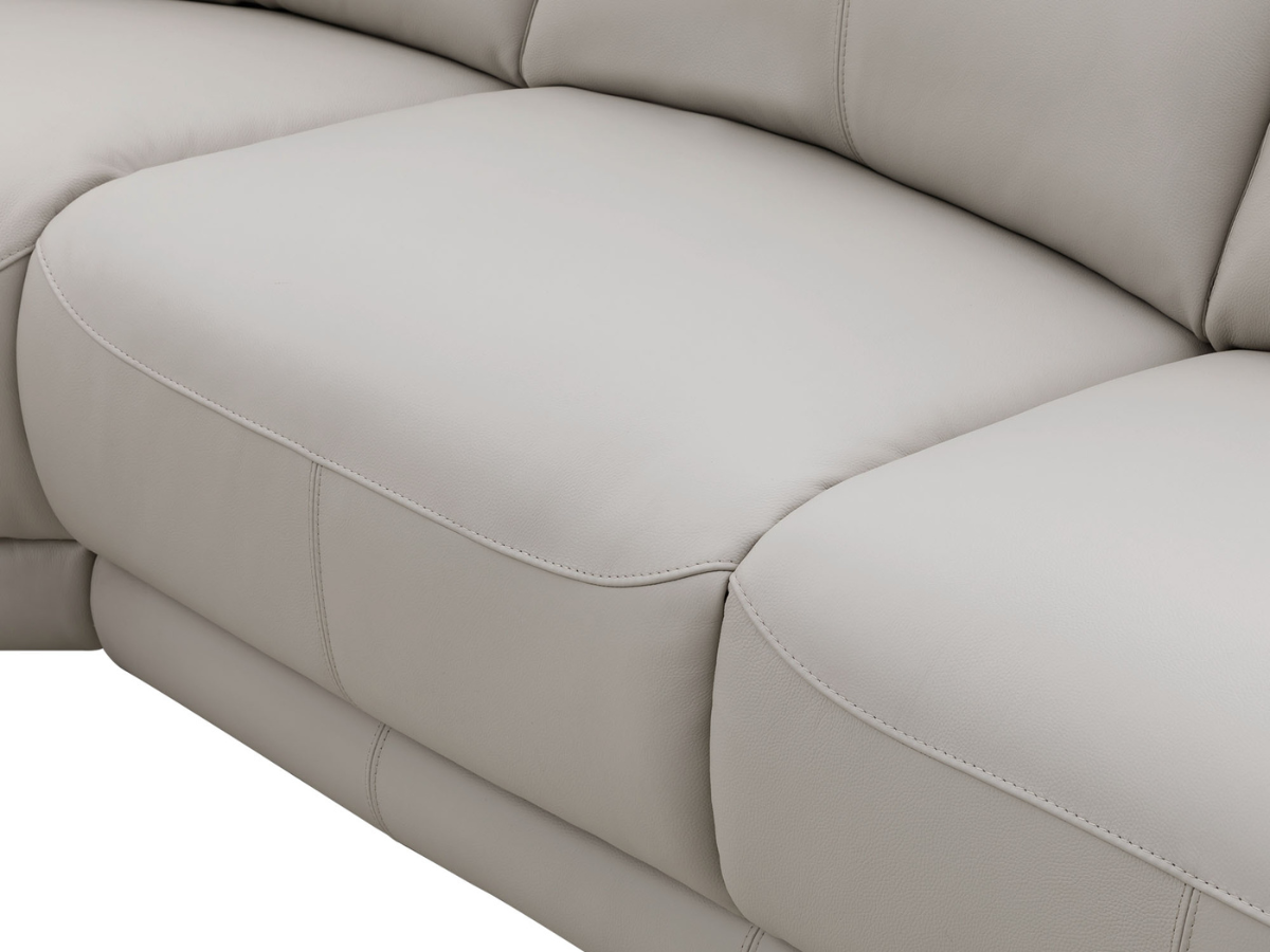 Kimmel Power Reclining Leather Sectional with Power Headrests