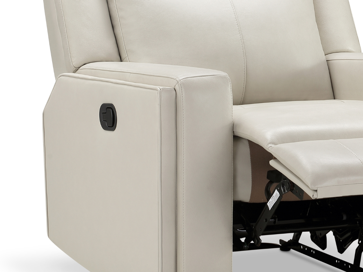 Rhodes Top-Grain Leather Manual Recliner