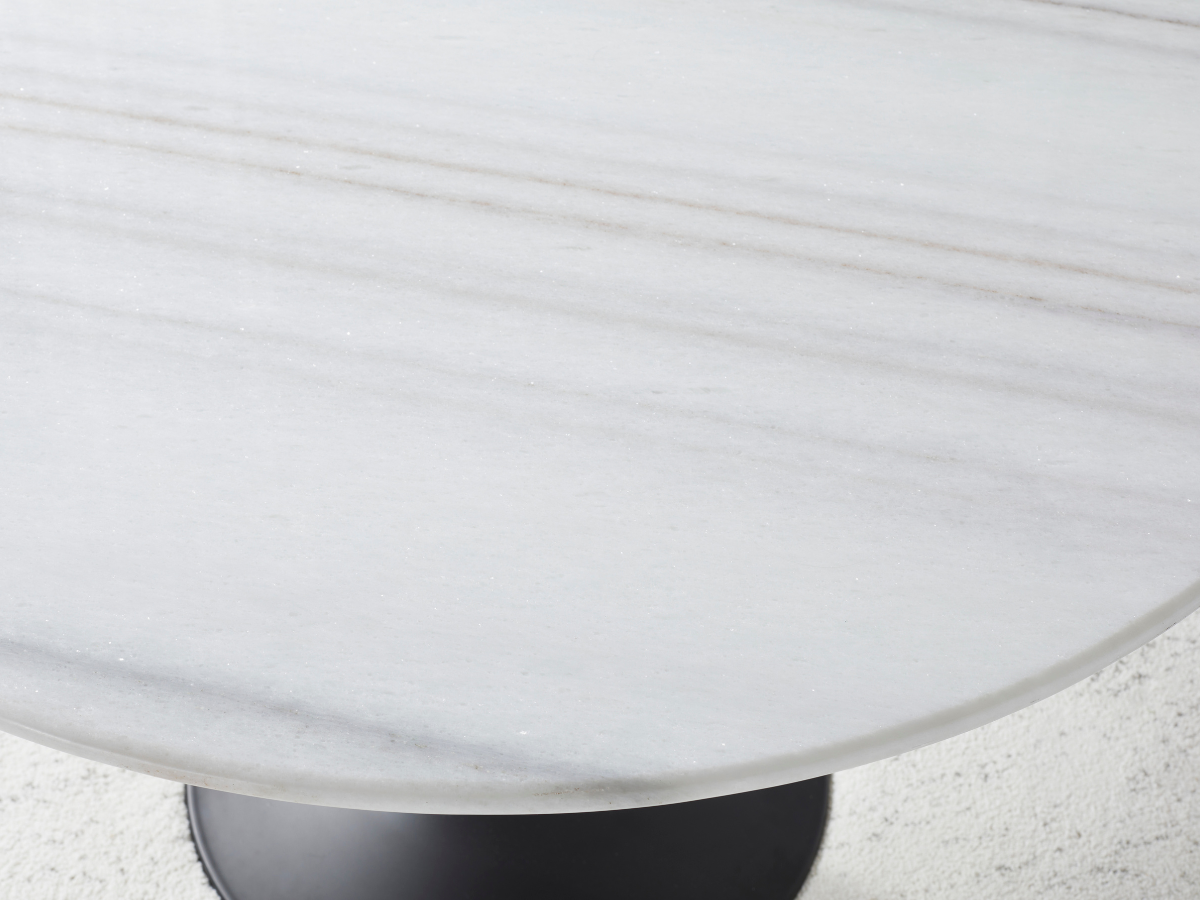 Jace 48" Round Genuine Marble Dining Table