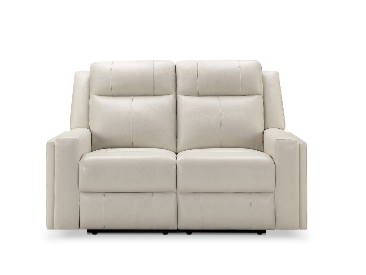 Top grain leather reclining loveseat sale