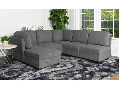 Brentwood 6-pc Fabric Modular Sectional