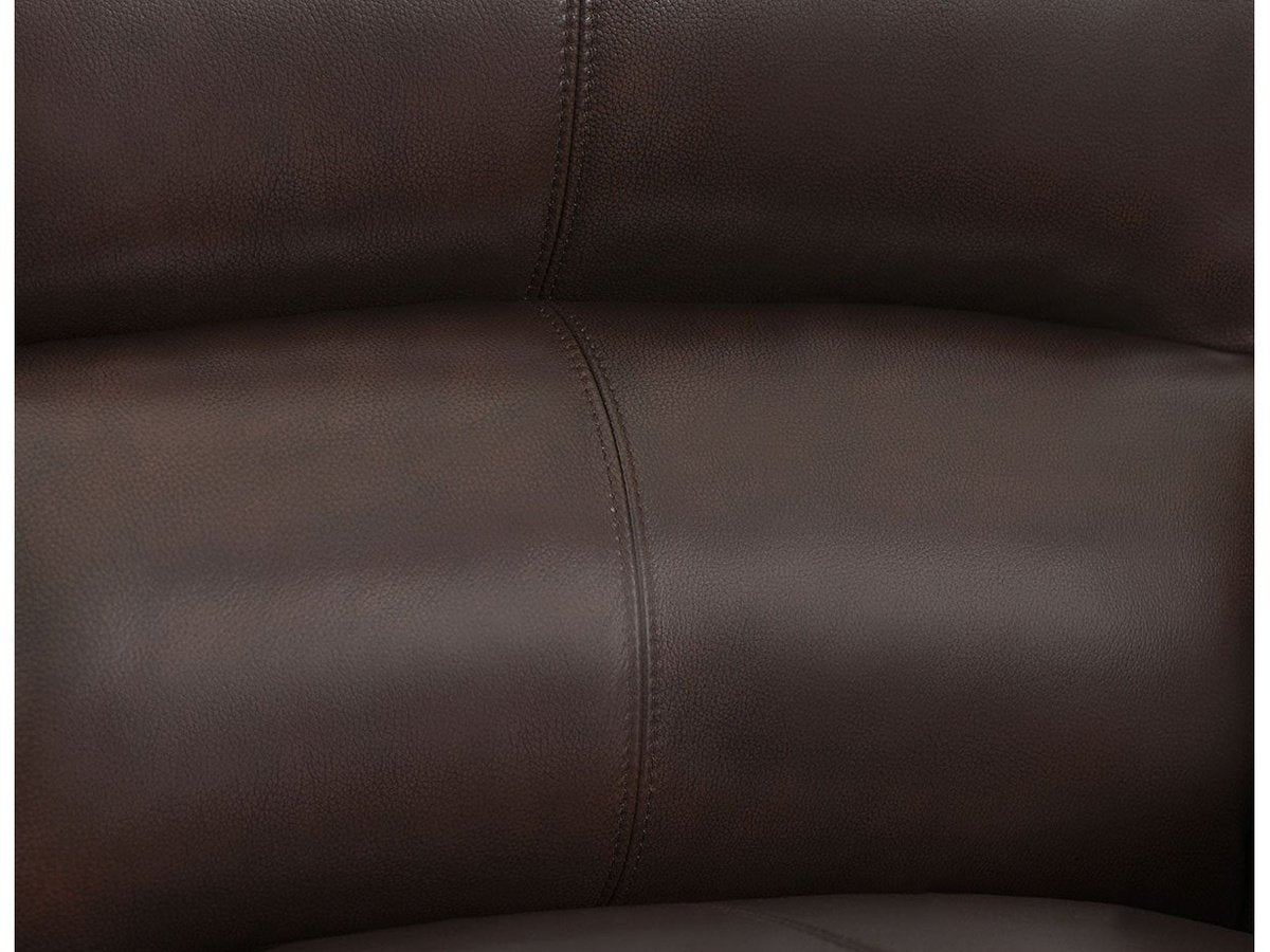 Austin  Leather Loveseat, Brown Default Title