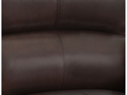 Austin  Leather Loveseat, Brown Default Title