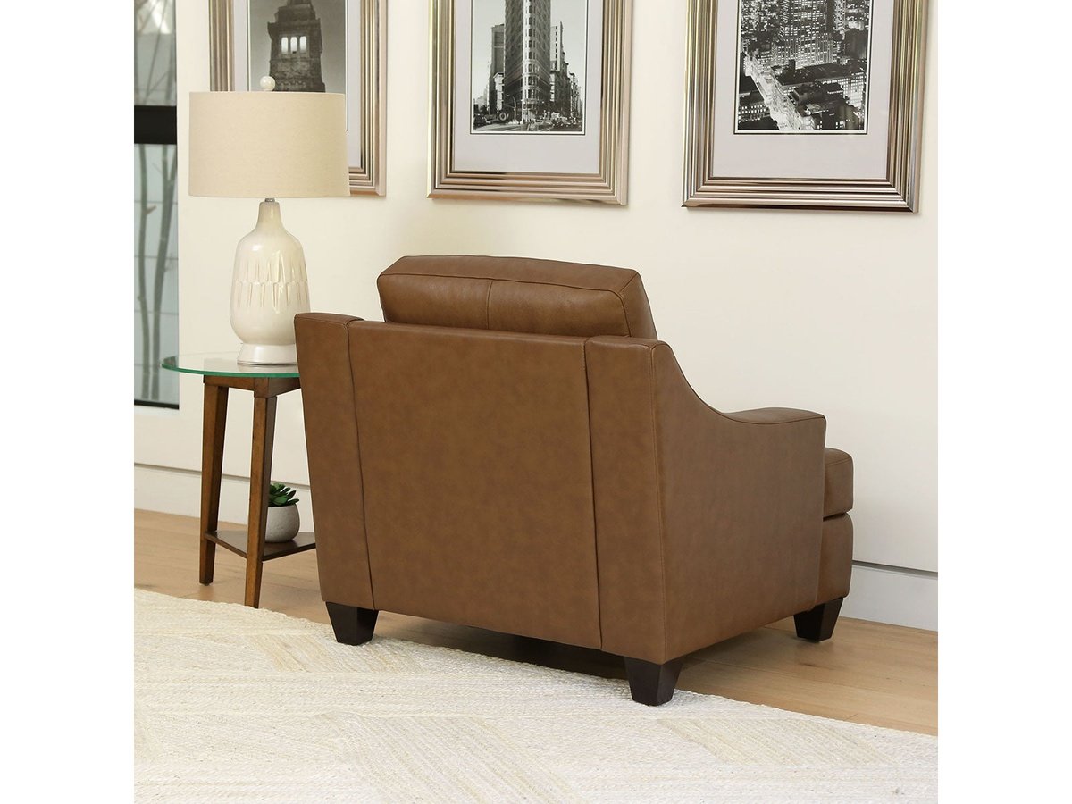 Merona Leather Chair, Camel Default Title