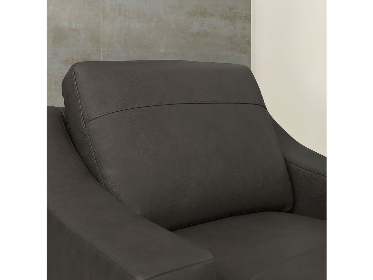 Merona Leather Chair, Grey Default Title