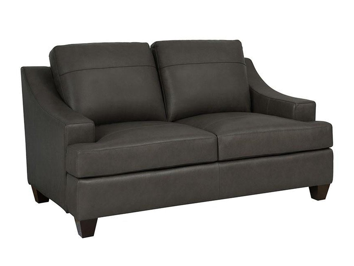 Merona Leather Loveseat, Grey Default Title