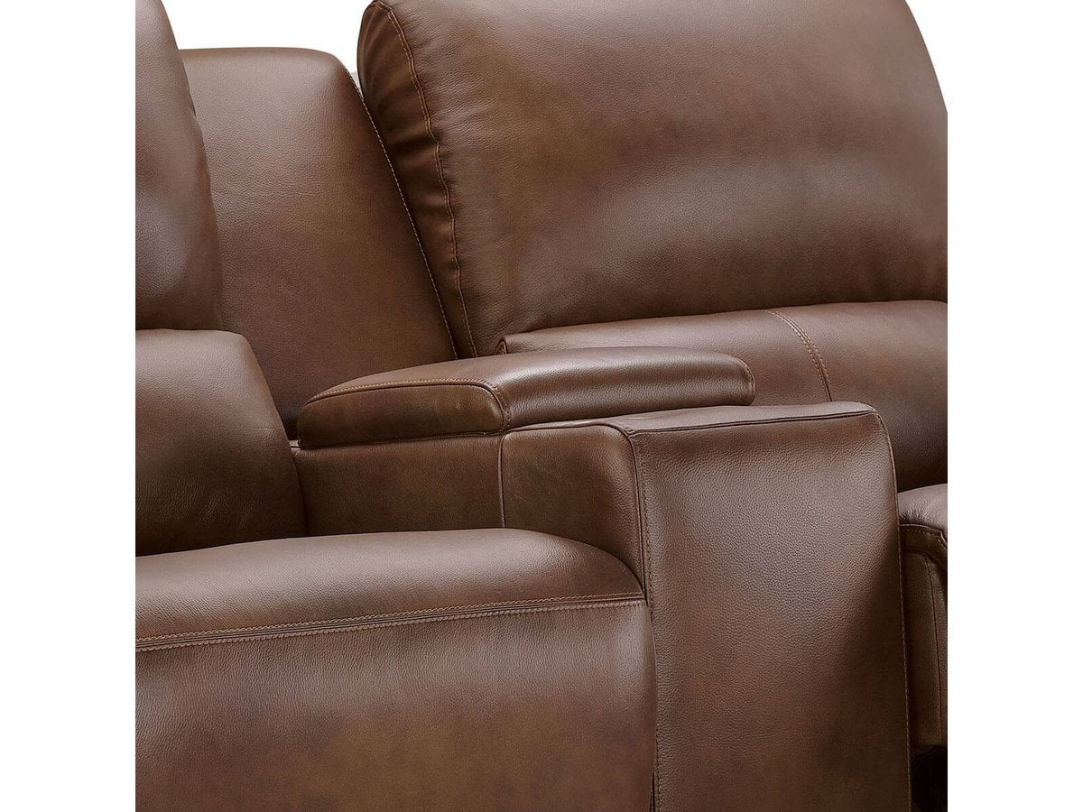 Raymond 3-piece Leather Power Reclining Set, Camel Default Title