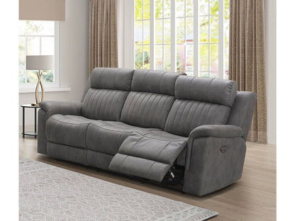 Garcelle 2-piece Power Reclining Sofa & Loveseat Set, Grey Default Title