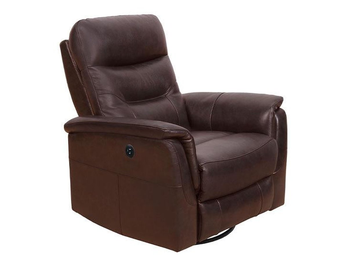 Palermo Leather Power Glider Recliner, Brown Default Title