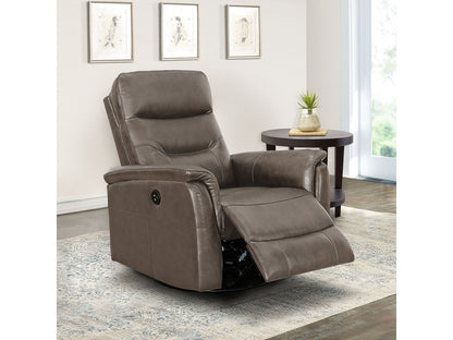 Palermo Leather Power Glider Recliner, Grey Default Title