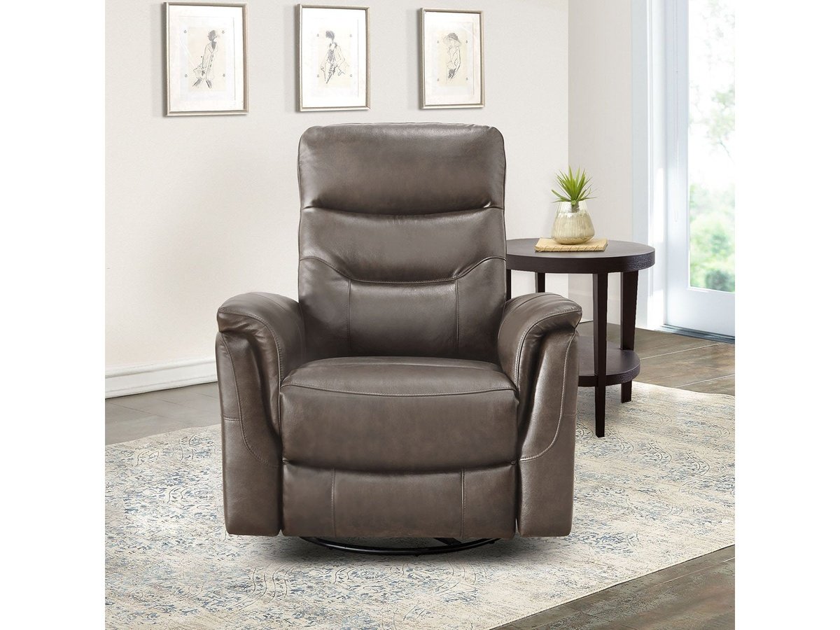 Palermo Leather Power Glider Recliner, Grey Default Title