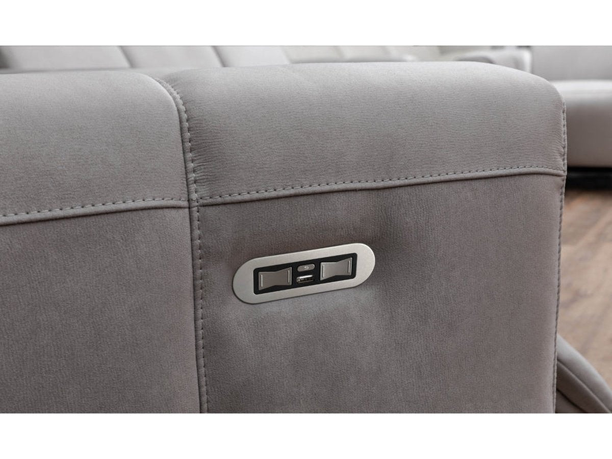 Treyton Fabric Power Reclining Loveseat with Power Headrests