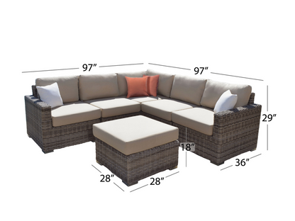 Corbin 6-pc Modular Sectional Set