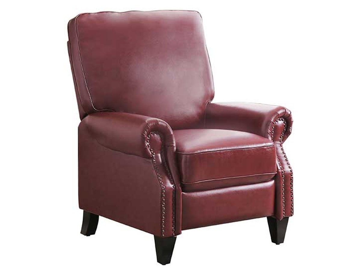 Carla Leather Pushback Recliner Abbyson