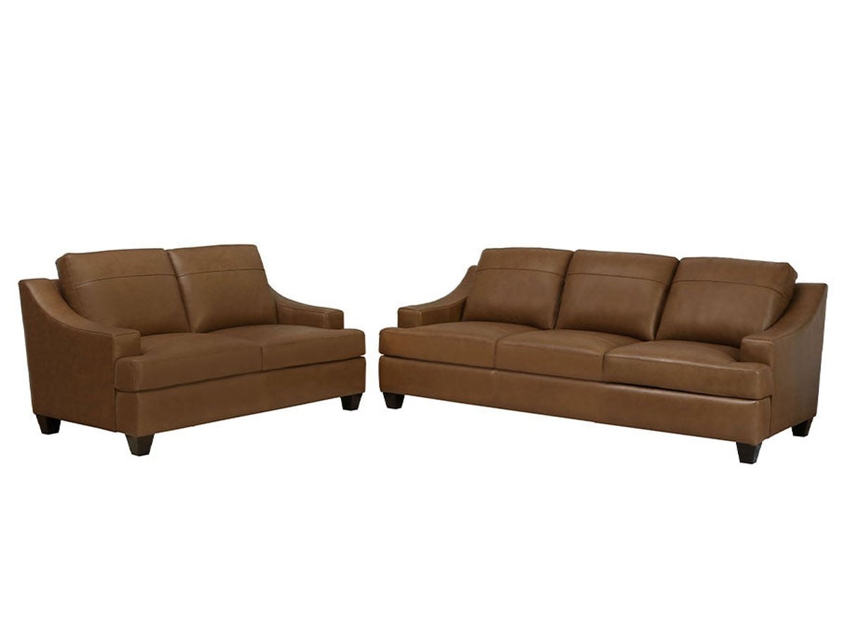 Merona 2-pc Leather Sofa & Loveseat Set