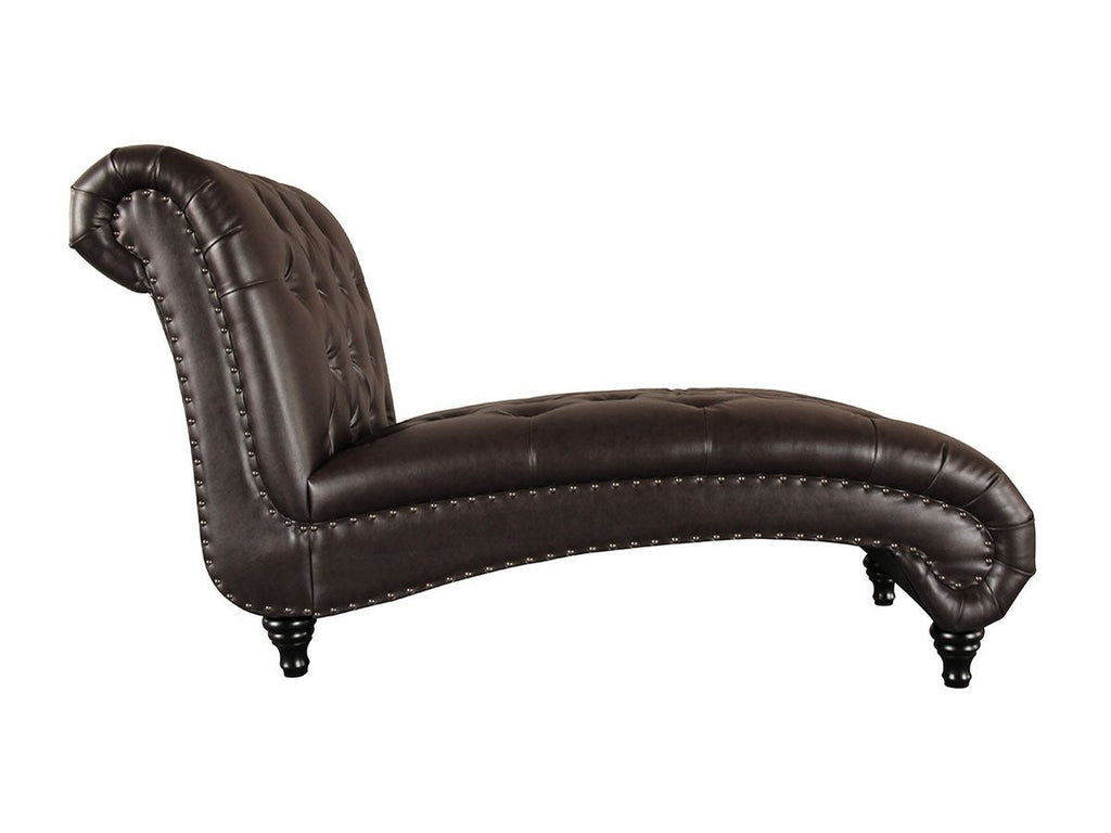 Alessio Tufted Leather Chaise